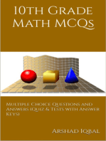 10th Grade Math MCQs: Multiple Choice Questions and Answers (Quiz & Tests with Answer Keys) (Math Quick Study Guides & Terminology Notes about Everything)