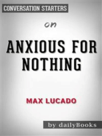 Anxious for Nothing: by Max Lucado | Conversation Starters