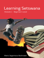 Learning Setswana Module 1