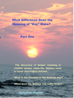 What Difference Does the Definition of 'Day' Make?