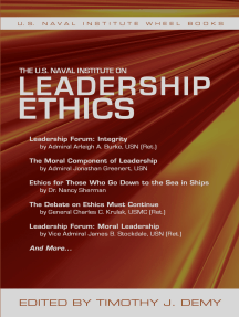 Read The U S Naval Institute On Leadership Ethics Online By Naval Institute Press Books