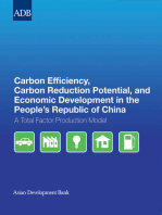Carbon Efficiency, Carbon Reduction Potential, and Economic Development in the People's Republic of China: A Total Factor Production Model