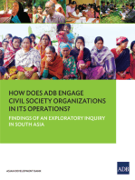 How Does ADB Engage Civil Society Organizations in its Operations?: Findings of an Exploratory Inquiry in South Asia