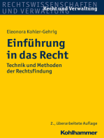 Einführung in das Recht: Technik und Methoden der Rechtsfindung