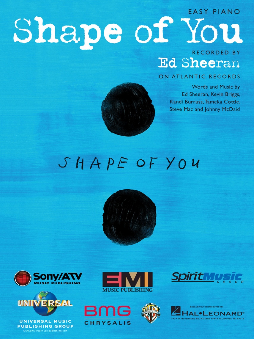 Shape of You by Ed Sheeran Sheet Music