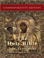 The Holy Bible: New Testament: Commemorative Edition