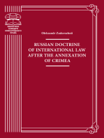 Russian doctrine of international law after the annexation of Crimea: Monograph