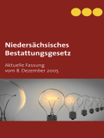 Niedersächsisches Bestattungsgesetz: Aktuelle Fassung vom 8. Dezember 2005