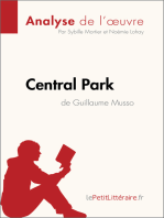 Central Park de Guillaume Musso (Analyse de l'oeuvre): Analyse complète et résumé détaillé de l'oeuvre