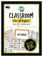 Aim High Classroom Labels and Organizers