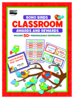 Boho Birds Classroom Awards and Rewards