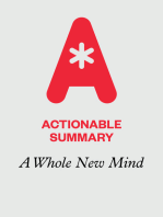 Actionable Summary of A Whole New Mind by Daniel Pink