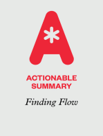 Actionable Summary of Finding Flow by Mihaly Csikszentmihaly