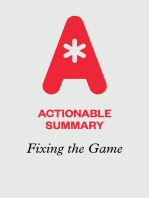 Actionable Summary of Fixing the Game by Roger L. Martin