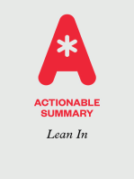 Actionable Summary of Lean In by Sheryl Sandberg