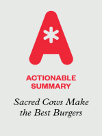 Actionable Summary of Sacred Cows Make the Best Burgers by Robert Kreigel and David Brandt