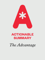 Actionable Summary of The Advantage by Patrick Lencioni