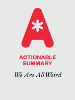 Actionable Summary of We Are All Weird by Seth Godin