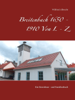 Breitenbach 1650 - 1910 Von L - Z: Ein Einwohner- und Familienbuch