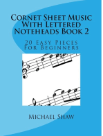 Cornet Sheet Music With Lettered Noteheads Book 2
