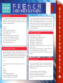 French Conversation (Speedy Study Guides)