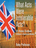 What Acts Were Intolerable Acts? US History Textbook | Children's American History