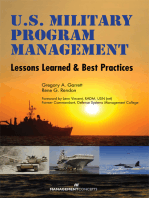 U.S. Military Program Management: Lessons Learned and Best Practices