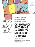 Chiromancy According to World's Structure Formula. The Theory of Sensibility.