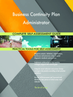 Business Continuity Plan Administrator Complete Self-Assessment Guide