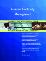 Business Continuity Management Complete Self-Assessment Guide
