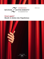 Great again? Musik in Zeiten des Populismus: Österreichische Musikzeitschrift 06/2017