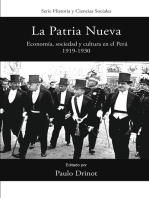 La Patria Nueva: Economía, sociedad y cultura en el Perú, 1919-1930