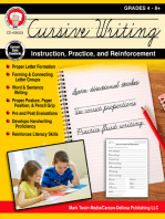 Cursive Writing: Instruction, Practice, and Reinforcement, Grades 4 - 9