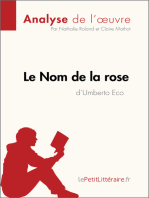Le Nom de la rose d'Umberto Eco (Analyse de l'œuvre): Analyse complète et résumé détaillé de l'oeuvre