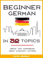 Beginner German in 32 Topics