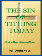 The Sin Of Tithing Today