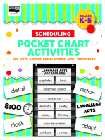 Scheduling Pocket Chart Activities