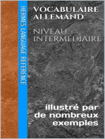 Vocabulaire Allemand: Niveau Intermédiaire