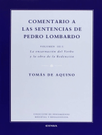 Comentario a las sentencias de Pedro Lombardo III/1: La Encarnación del Verbo y la obra de la Redención