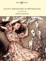 Alice's Adventures In Wonderland - With Illustrations In Black And White