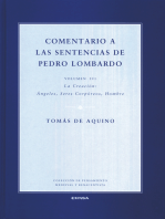 Comentario a las sentencias de Pedro Lombardo II/1: La creación: Ángeles, seres corpóreos, hombre