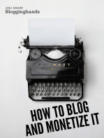 How to Blog and Monetize It