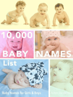 10,000 Baby Names List
