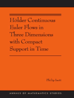 Hölder Continuous Euler Flows in Three Dimensions with Compact Support in Time: (AMS-196)