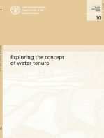 Exploring the Concept of Water Tenure