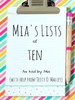 Mia's Lists of Ten