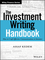 The Investment Writing Handbook: How to Craft Effective Communications to Investors
