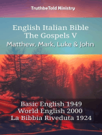 English Italian Bible - The Gospels V - Matthew, Mark, Luke and John: Basic English 1949 - World English 2000 - La Bibbia Riveduta 1924