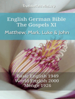 English German Bible - The Gospels - Matthew, Mark, Luke and John XI: Basic English 1949 - World English 2000 - Menge 1926
