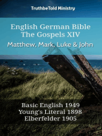 English German Bible - The Gospels XIII - Matthew, Mark, Luke & John: Basic English 1949 - Youngs Literal 1898 - Elberfelder 1905